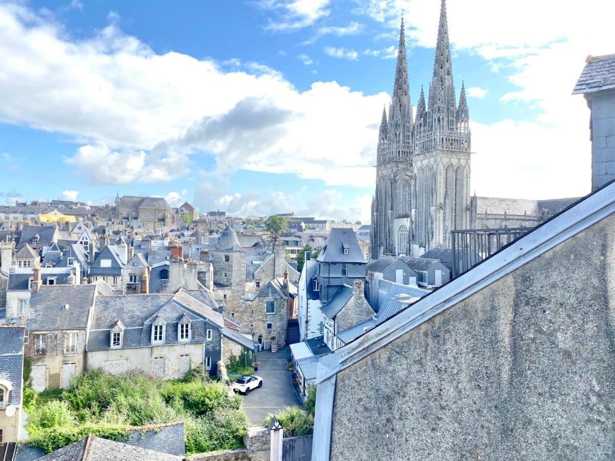 Le Nid Des Quais - Vue Panoramique Au Coeur De La Ville - Wifi - Entree Autonome Quimper Dış mekan fotoğraf