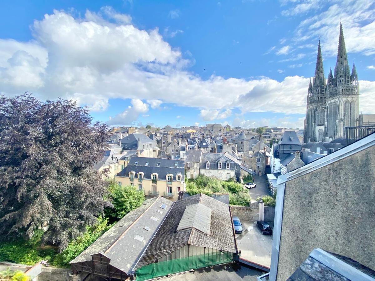 Le Nid Des Quais - Vue Panoramique Au Coeur De La Ville - Wifi - Entree Autonome Quimper Dış mekan fotoğraf